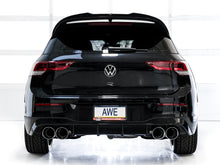 Load image into Gallery viewer, AWE MK8 Volkswagen Golf R 3in Track Edition Quad Exhaust - Chrome Silver Tips