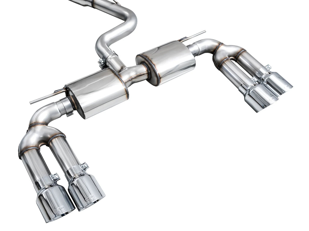 AWE 22-24 Audi 8Y S3 Touring Edition Exhaust - Chrome Silver Tips