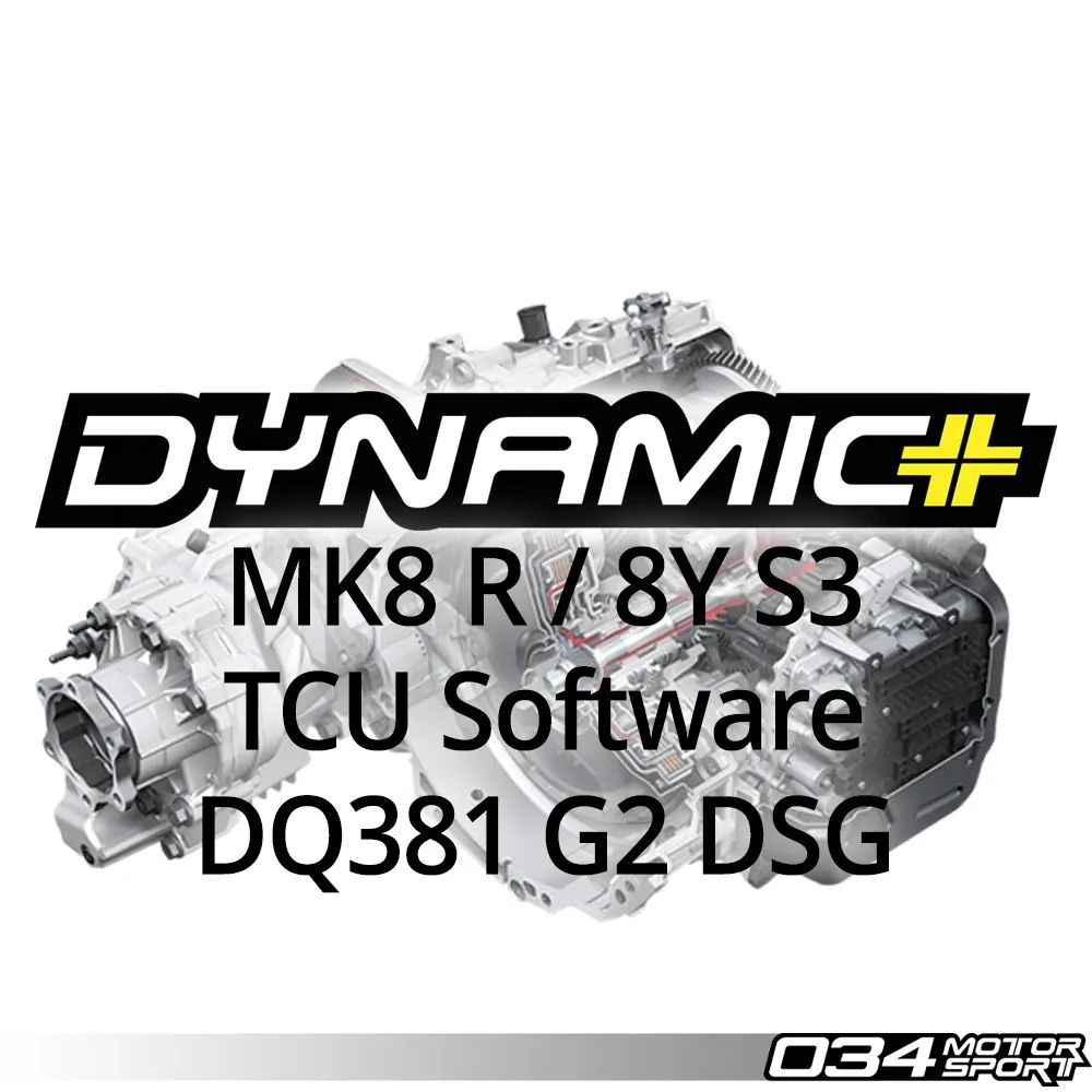 034 Motorsport Stage 2 Dynamic+ TCU Software Upgrade for DQ381 G2 DSG Transmission, MK8 Golf R & 8Y S3