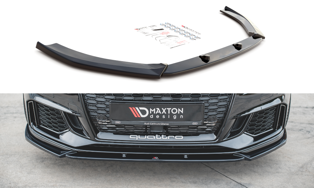MAXTON DESIGN FRONT SPLITTER V.4 AUDI RS3 8V FACELIFT Sportback 