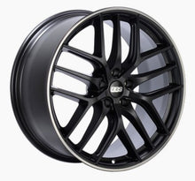 Load image into Gallery viewer, BBS CC-R 19x8.5 5x114.3 ET30 Satin Black Polished Rim Protector Wheel -82mm PFS/Clip Required