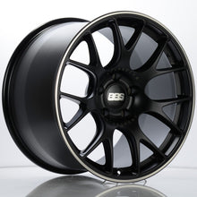 Load image into Gallery viewer, BBS CH-R 19x11 5x130 ET56 CB71.6 Satin Black Polished Rim Protector Wheel w/ Motorsport Etching