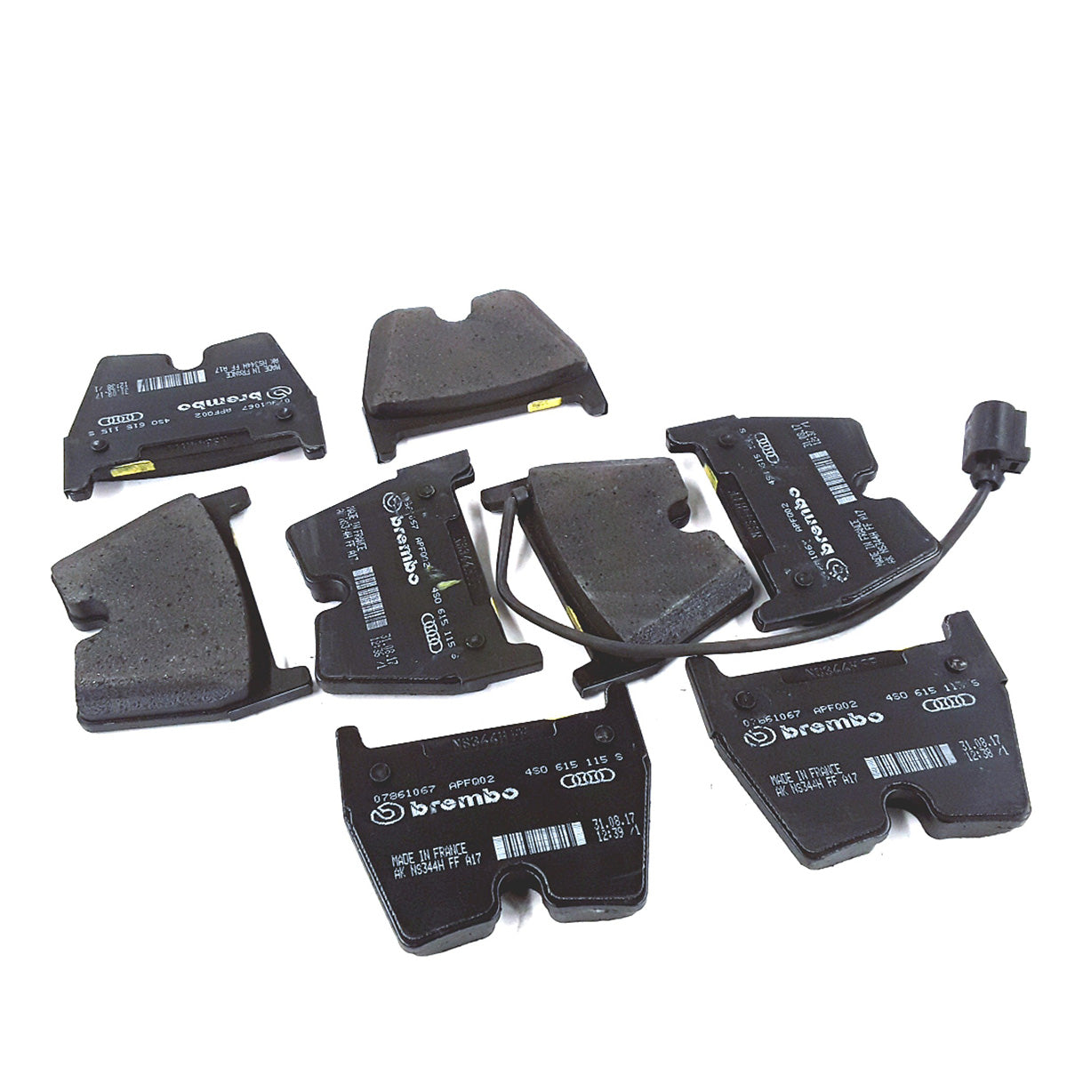 thumbnail image 2 of Brembo P85123 Front Brake Pads For Audi A6, A7, Q5 – 4 Pad Kit, OE Spec 2 of 6