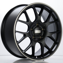 Load image into Gallery viewer, BBS CH-R 19x8.5 5x130 ET51 CB71.6 Satin Black Polished Rim Protector Wheel w/ Motorsport Etching