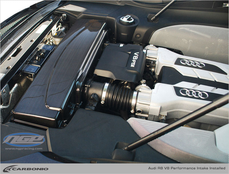 Carbonio Carbon Fiber Performance Air Intake For Audi R8 V8 Engine 2006-2013