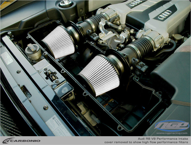 Carbonio Carbon Fiber Performance Air Intake For Audi R8 Spyder V8 Engine 2006-2013