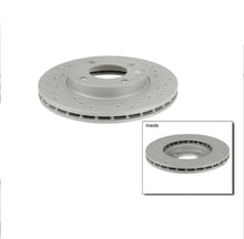 Load image into Gallery viewer, Zimmerman Sport Cross-Drilled Rotors - 239x20mm (9.4&quot;) Vented 4x100, Front