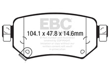 Load image into Gallery viewer, EBC 2016+ Mazda 6 2.5L Greenstuff Rear Brake Pads