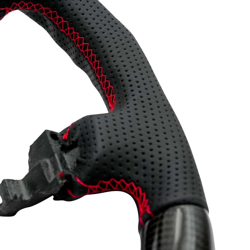NRG 12-23 Toyota Tacoma OEM Plus Carbon Fiber Steering Wheel w/ Red Stitch & Red Center Mark