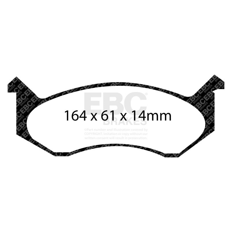 EBC 96-97 Dodge Ram Van B1500 Ultimax2 Front Brake Pads