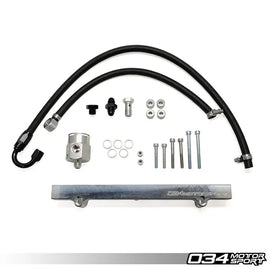 034 Motorsports Drop-In High-Flow Fuel Rail Upgrade Kit, Audi/Volkswagen 1.8T, Billet Aluminum