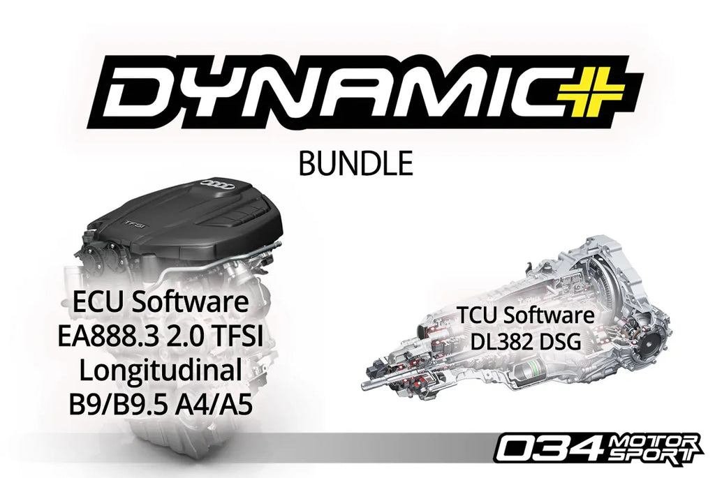 034Motorsport B9/B9.5 Audi A4/A5/Allroad EA888.3 2.0T Dynamic+ Performance ECU & DL382 DSG Transmission Tuning Bundle