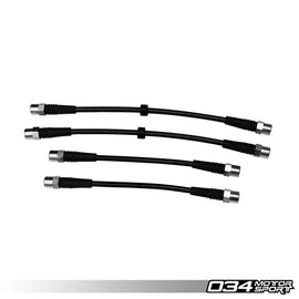 034Motorsport Stainless Steel Braided Brake Line Kit, Audi UrS4/UrS6