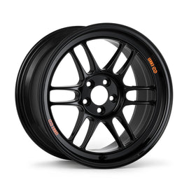 Enkei RPF1 15x8 4x100 28mm Offset F1 Gloss Black Wheel