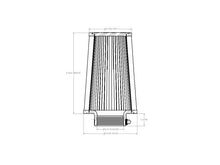 Load image into Gallery viewer, aFe POWER Universal Clamp-On Air Filter w/ D2 Dura-Dry Media - 3in F x 6in B x 4-3/4in T x 9in H