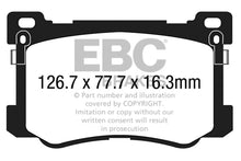 Load image into Gallery viewer, EBC 15+ Hyundai Genesis 3.8 Greenstuff Front Brake Pads