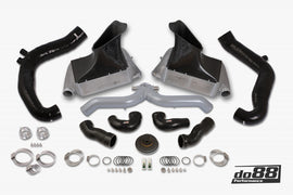 do88 10-12 Porsche 911 Turbo/Turbo S (997.2) BigPack Intercooler Kit w/Silver Pipe + Inlets