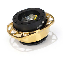 Load image into Gallery viewer, NRG Quick Release Kit Gen 257 - Black Body / Chrome Gold Cutout Ring