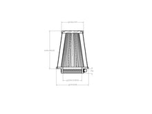 Load image into Gallery viewer, aFe POWER Universal Clamp-On Air Filter w/ D2 Dura-Dry Media - 3in F x 5in B x 3-1/2in T x 6in H