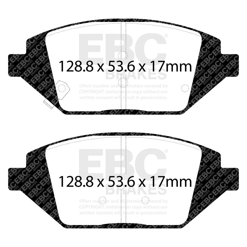 EBC 2016+ Chevrolet Spark Ultimax2 Front Brake Pads