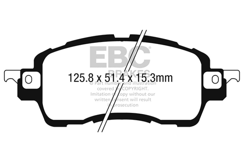 EBC 2016 Scion iA 1.5L Ultimax2 Front Brake Pads