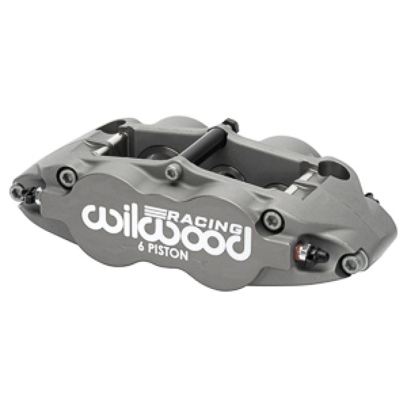 Wilwood Caliper Forged Narrow Superlite 6R L/H 1.62in/1.12in/1.12in Pistons .38in Rotor - Anodized