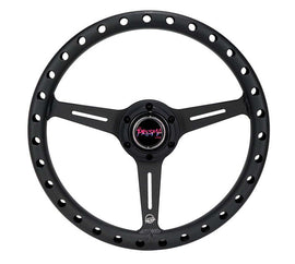 NRG Aluminum Steering Wheel 330mm - Extra Light - Ergonomic Grip - Anadized Black