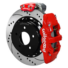 Load image into Gallery viewer, Wilwood 88-98 GM C1500 Aero4 Rear Elec. Parking Brake Kit 14in SRP Rotor 3.25in Offset - Red