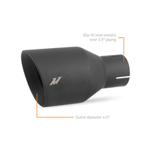 Load image into Gallery viewer, Mishimoto Clamp-on Double Wall Exhaust Tip 2.5 Inlet Slash Cut