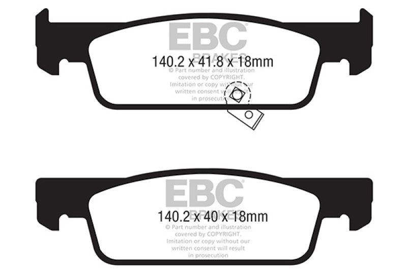 EBC 16-17 Smart Fortwo Ultimax Front Brake Pads