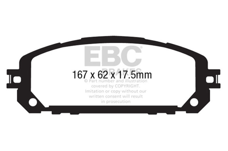 EBC 13+ Jeep Cherokee 3.2 Ultimax2 Front Brake Pads