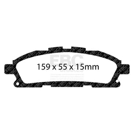 EBC 11+ Nissan Quest 3.5 Ultimax2 Front Brake Pads