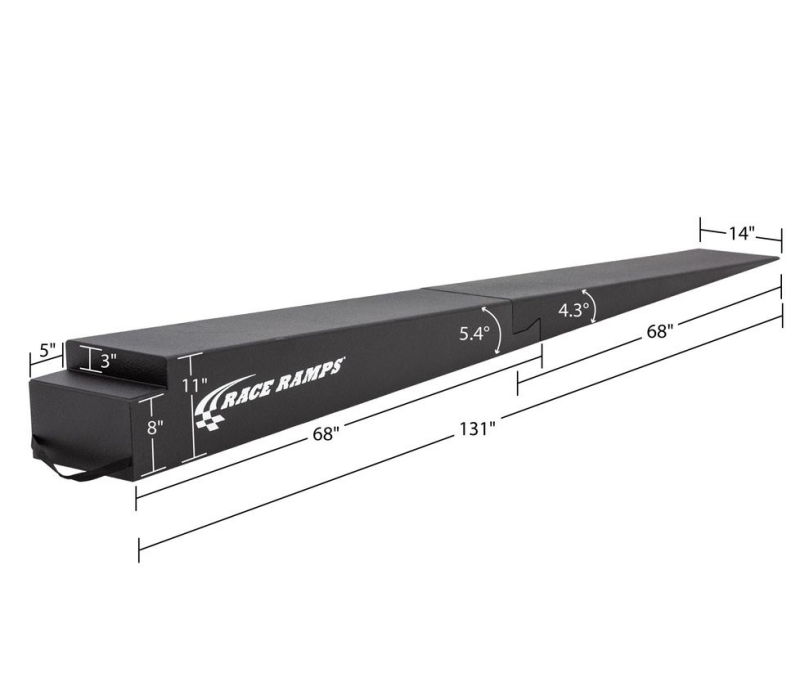 Race Ramps 11in. Two-Piece Trailer Ramps - 5.4 Degree Approach Angle ...