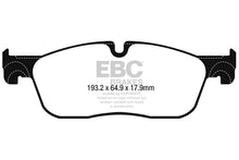 Load image into Gallery viewer, EBC 2016+ Jaguar F-Pace 2.0L TD (180) Greenstuff Front Brake Pads