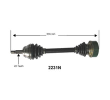 Load image into Gallery viewer, Complete CV Drive Axle - Driver Side (Left) - VW Mk3 Golf, GTI, Jetta, Cabrio 2.0L
