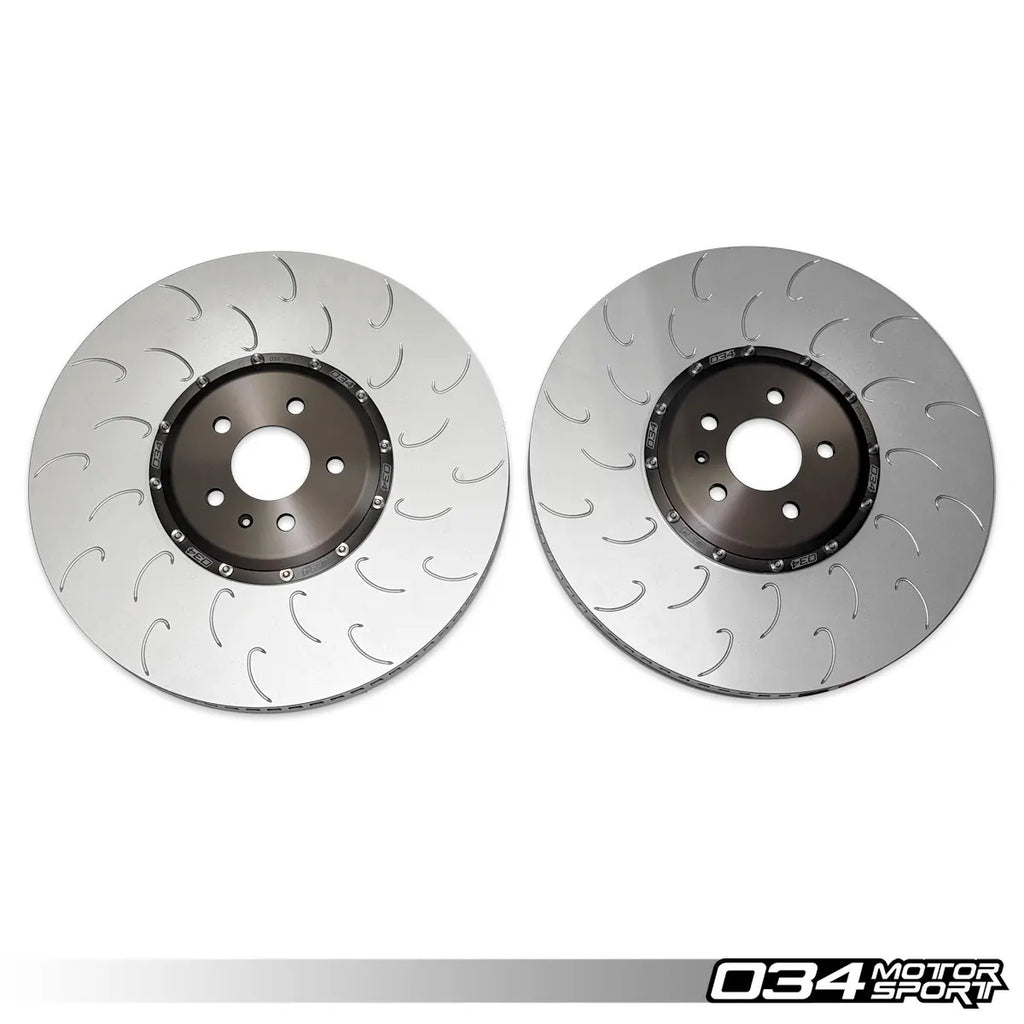 034Motorsport 2-Piece Floating Front Brake Rotor Upgrade for Audi C8 RS6 & RS7
