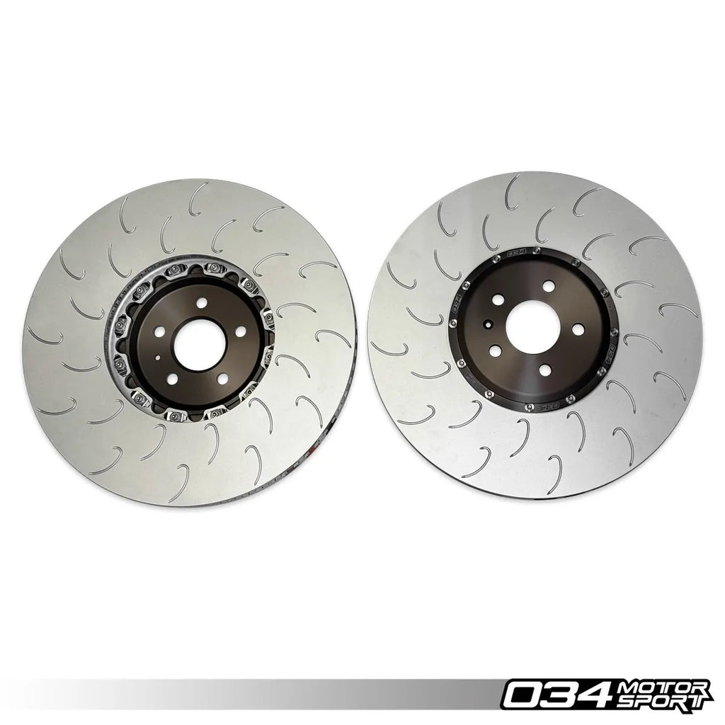 034Motorsport 2-Piece Floating Front Brake Rotor Upgrade for Audi C8 RS6 & RS7