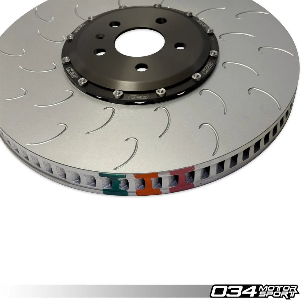 034Motorsport 2-Piece Floating Front Brake Rotor Upgrade for Audi C8 RS6 & RS7