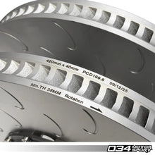 Load image into Gallery viewer, 034Motorsport 2-Piece Floating Front Brake Rotor Upgrade for Audi C8 RS6 &amp; RS7