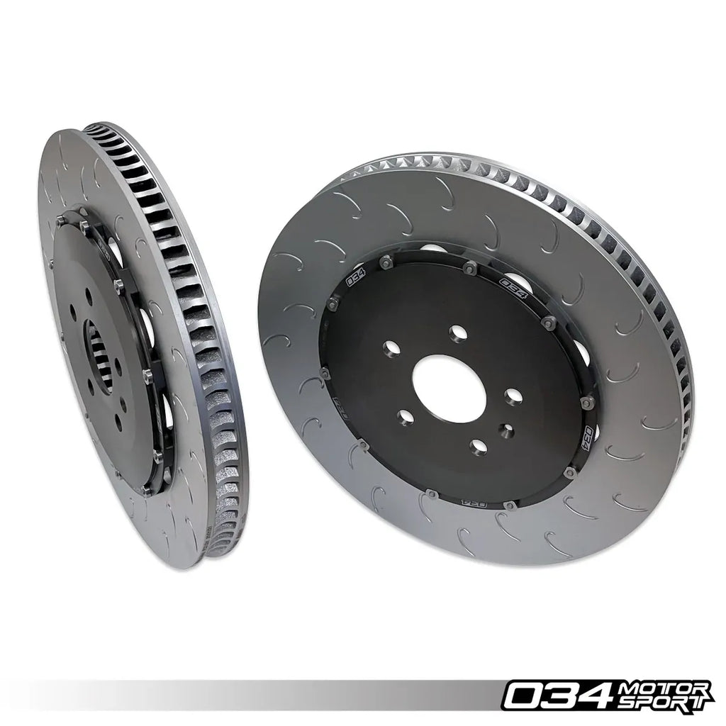034Motorsport 2-Piece Floating Front Brake Rotor Upgrade Kit - Audi 8S TTRS