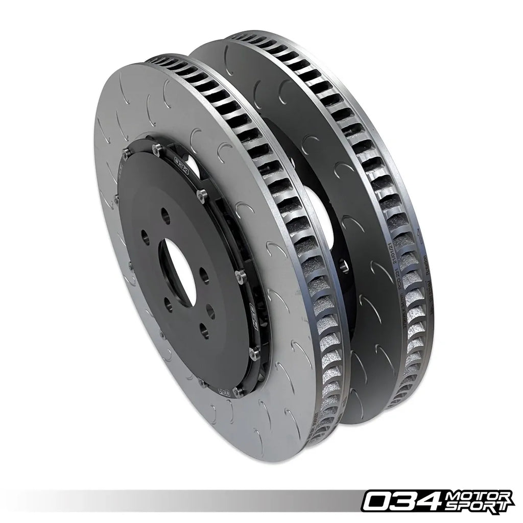 034Motorsport 2-Piece Floating Front Brake Rotor Upgrade Kit - Audi 8S TTRS