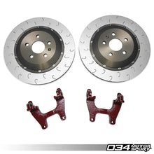 Load image into Gallery viewer, 034Motorsport 2-Piece Floating Rear Brake Rotor 355mm Upgrade for Mk8 Golf R, Audi 8Y S3