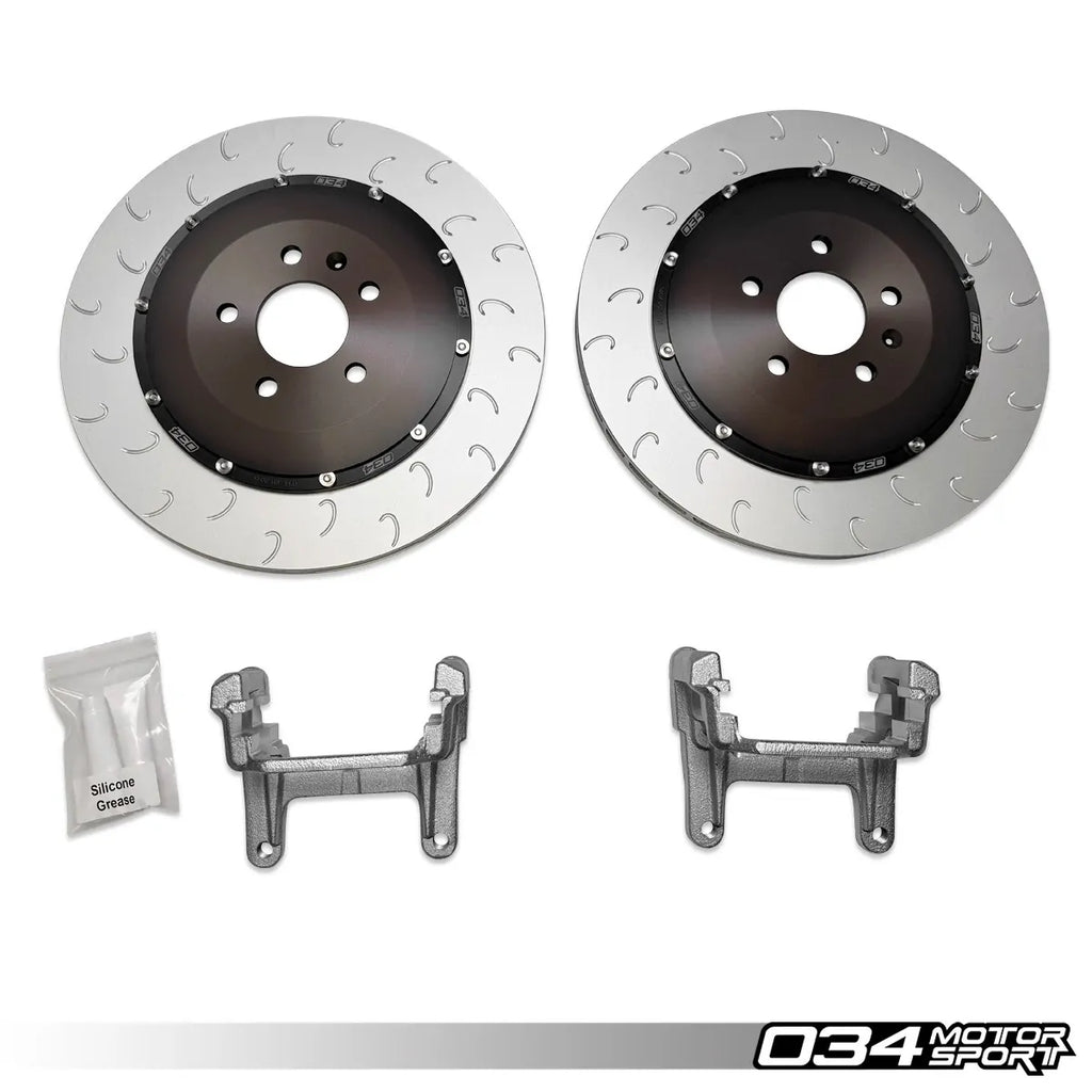 034Motorsport 2-Piece Floating Rear Brake Rotor 370mm Upgrade - B9/B9.5 Audi A4/S4, A5/S5, Q5/SQ5, RS4/RS5