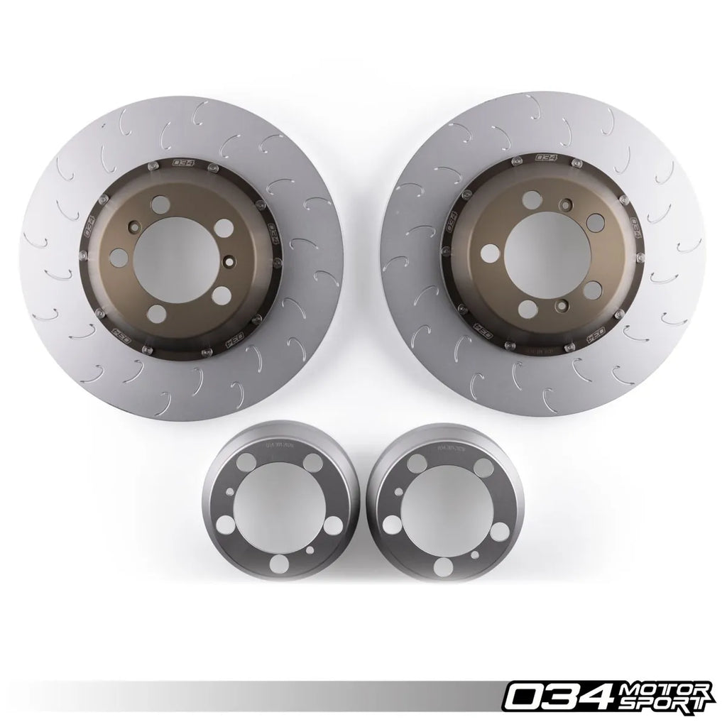 034Motorsport 2-Piece Floating Rear Brake Rotor Upgrade for 991.1/991.2 Porsche 911 GT3