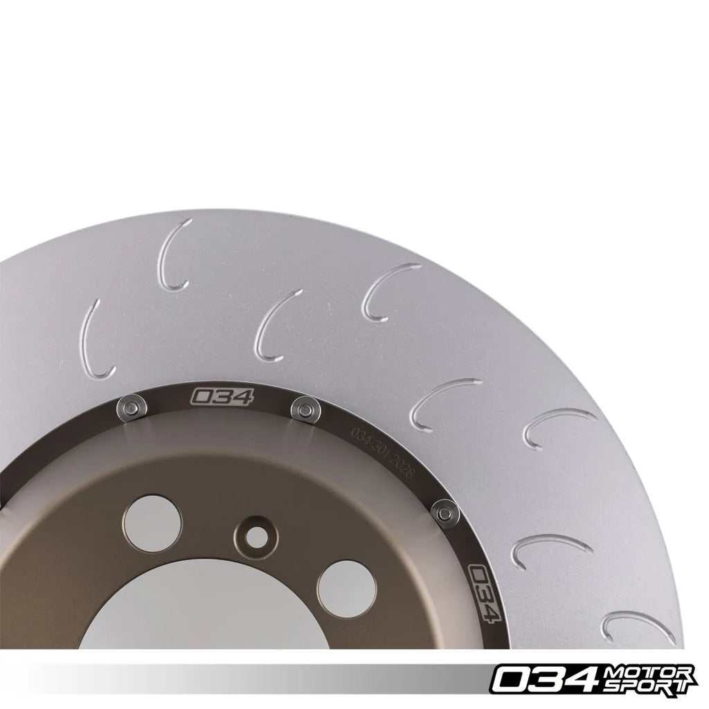 034Motorsport 2-Piece Floating Rear Brake Rotor Upgrade for 991.1/991.2 Porsche 911 GT3