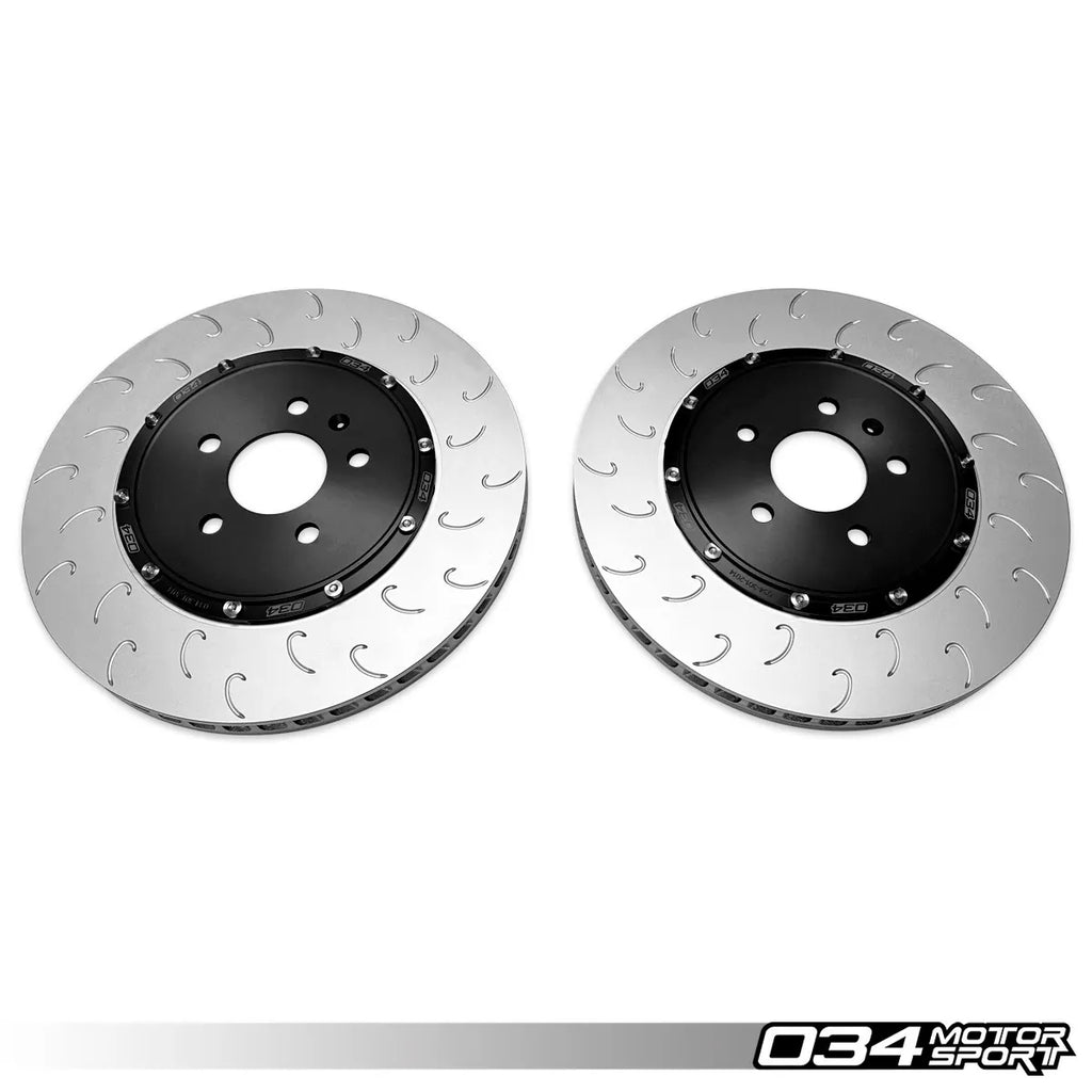 034Motorsport 2-Piece Floating Rear Brake Rotor Upgrade Kit for Audi C8 S6/S7, D5 A8/S8, & 4M/4M.5 Q7/SQ7/Q8/SQ8