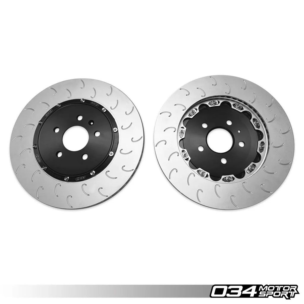 034Motorsport 2-Piece Floating Rear Brake Rotor Upgrade Kit for Audi C8 S6/S7, D5 A8/S8, & 4M/4M.5 Q7/SQ7/Q8/SQ8