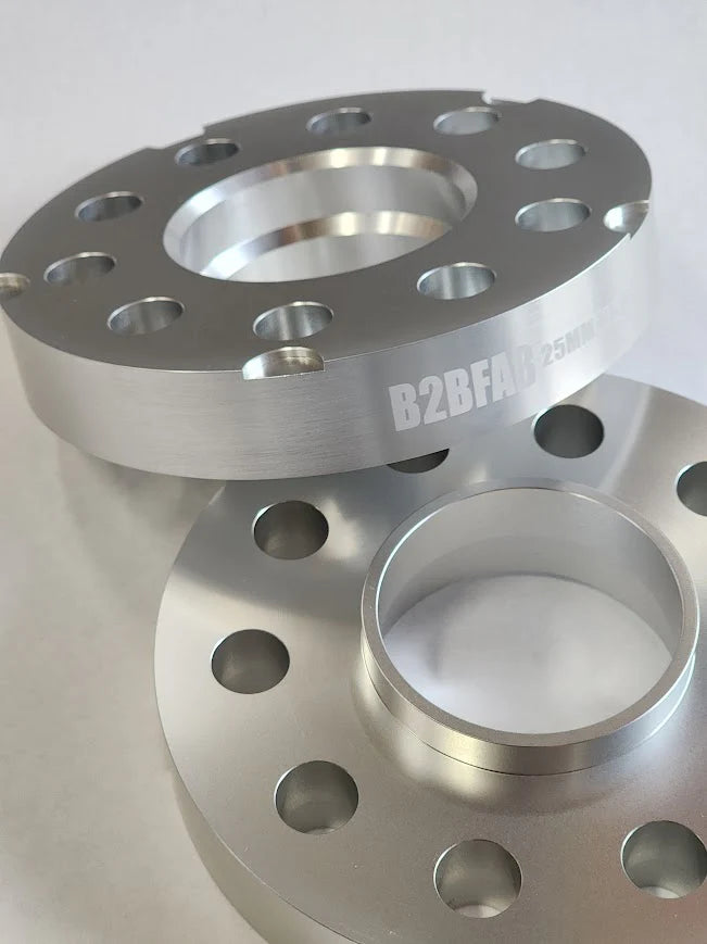 B2BFAB 25mm wheel Spacer Pair, 5x112 for 66.6 Center Bore