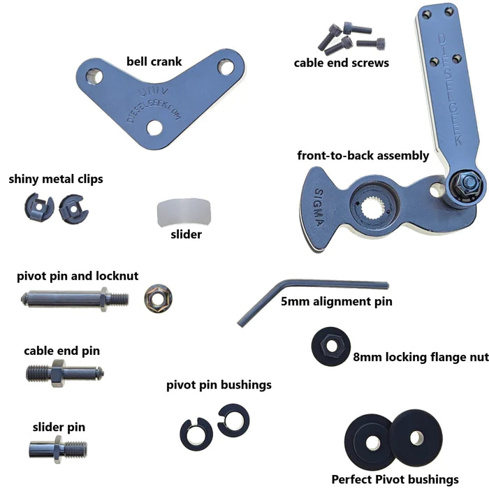 Dieselgeek VW Mk4 Sigma 5 & 6 Speed Short Shift Kit - 3rd Generation Design