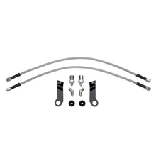 Load image into Gallery viewer, Wilwood flexline kit 22IN. M10X1.50 IF to 45 deg 1/8-27 NPT W/BRACKET